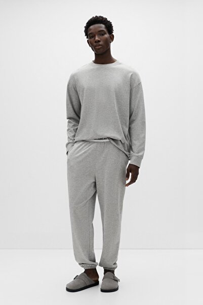 Pull & Bear Logolu elastik belli pijama