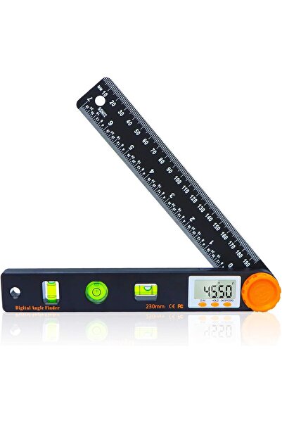TERRIFI أداة تحديد الزاوية الرقمية، منقلة رقمية LED مقاس 7 بوصات 0-360 درجة م...