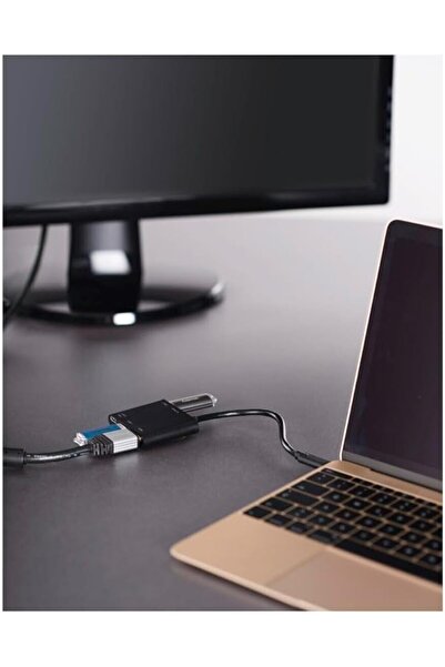 Hama 135729 4-in-1 USB-C Multiport Adapter for 2x USB 3.1, HDMI and USB-C