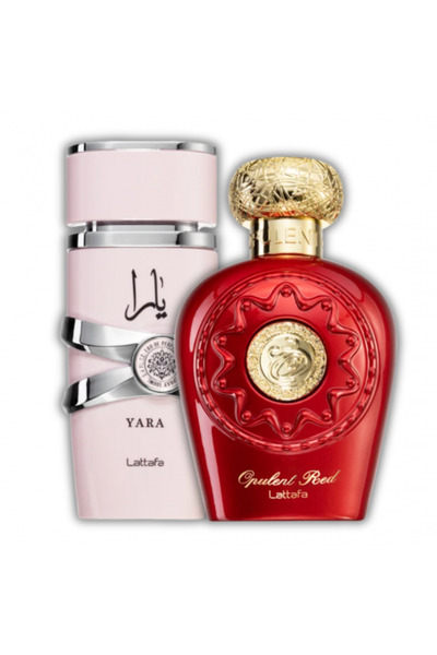 lattafa Women's perfume set: Yara 100 ml + Opulent Red 100 ml