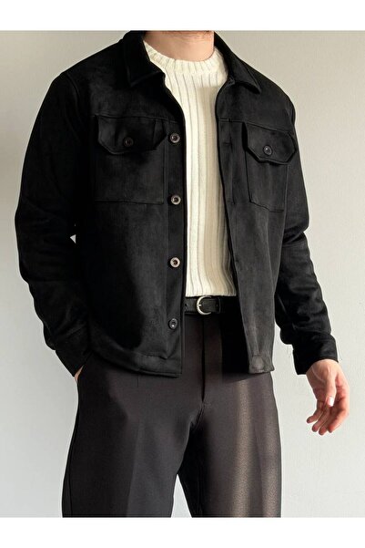 TÜZeMEN Nubuck Premium Shirt Jacket with Flap Pockets