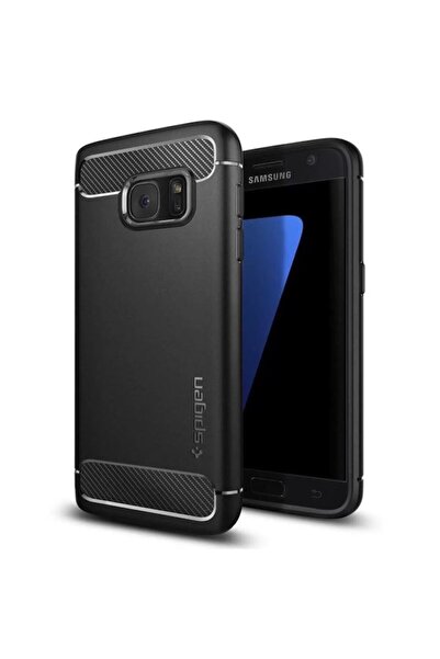 Spigen Rugged Armor Case compatible with Samsung Galaxy S7 - Black