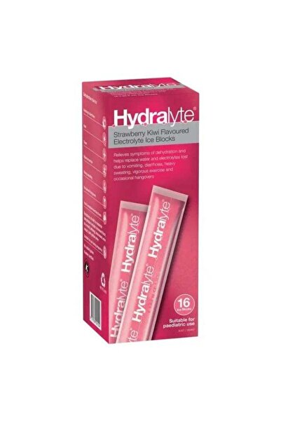 HYDRALYTE Strawberry Kiwi Flavoured 16 Ice Blocks