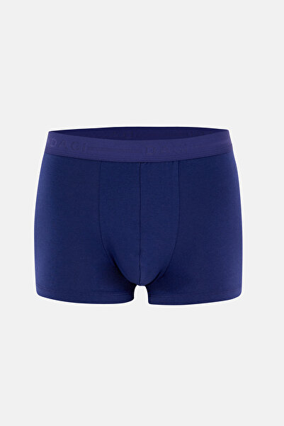 Dagi Navy Blue Plain Cotton Boxer