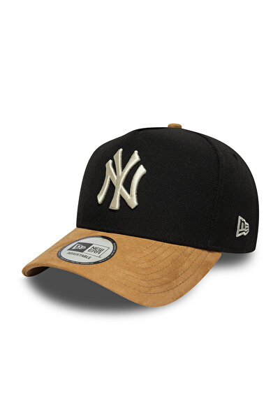 NEW ERA New York Yankees Mlb Suede Visor Black 9Fprty Unisex E-Frame Adjustable Hat