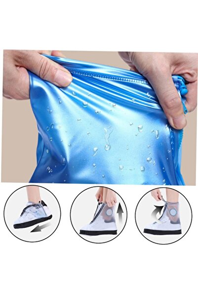 FONIX RainStep Guard – Waterproof Shoe Covers, Size M (36-37), Blue