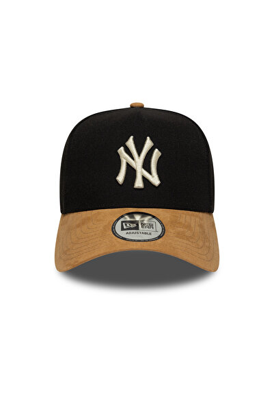 NEW ERA New York Yankees Mlb Suede Visor Black 9Fprty Unisex E-Frame Adjustable Hat