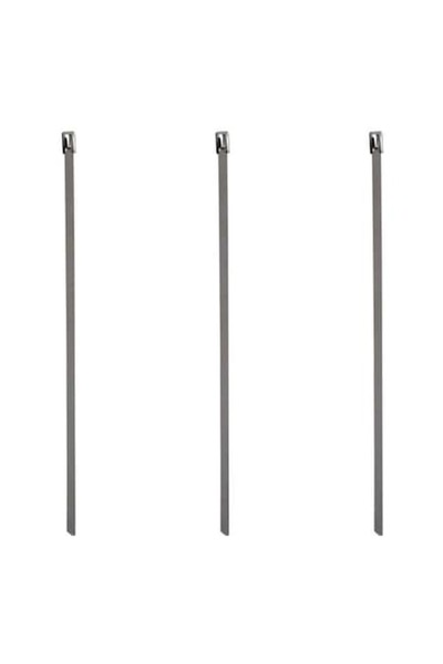 OEM Coliere metalice tip bride, otel inoxidabil, 30x0.46cm, set 10 buc