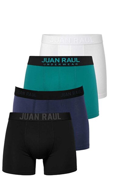 DeepSEA Men's Multi-Colored Cotton Boxer Set – Flexible, Breathable, Skin-Friendly 4-Piece Boxer 2603123