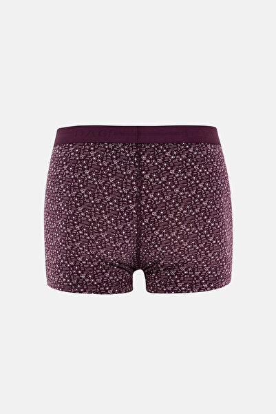 Dagi Plum 2-Pack Patterned Cotton Boxers