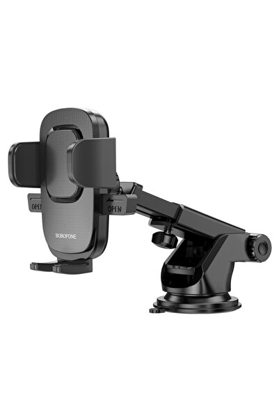 Borofone Suport auto, parbriz/bord cu ventuză, compatibil 4,5–7,0 inch, negru gri