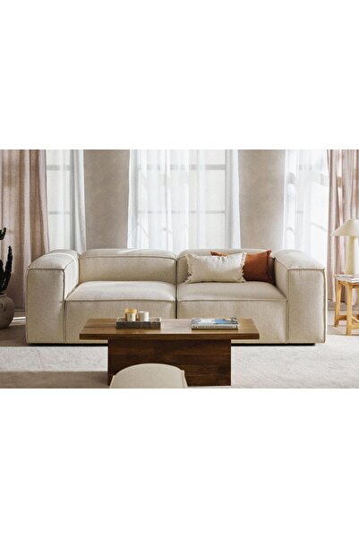 Vivense LENA İKİLİ KETEN KOLTUK, BEJ