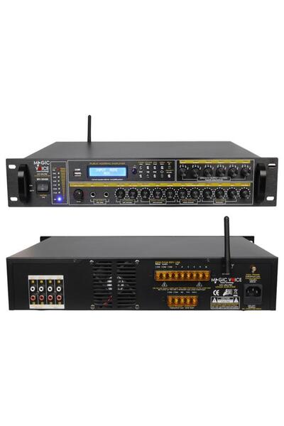MagicVoice MV-26490 250 Watt USB/MP3/Bluetooth 6 Bölgeli Hat Trafolu Mixer Amfi