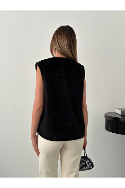 Lady Pixie Bowknot Plush Vest