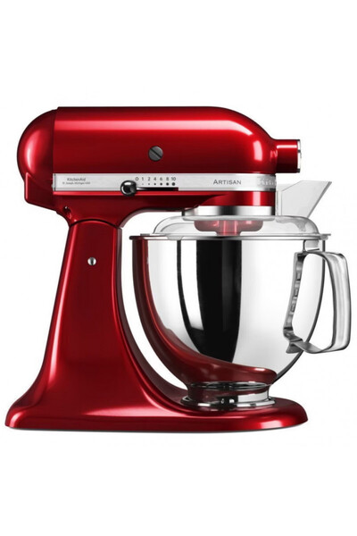 Kitchenaid Mixer planetar Artisan Elegance 5KSM175PSECA, 300W, 4,8 l, Acționare directă, 10 viteze, Roșu