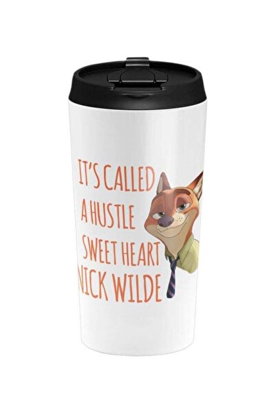 LOUD UNIVERSE Nick Wilde Quote Zootopia Printed Stainless Steel Tumbler White...