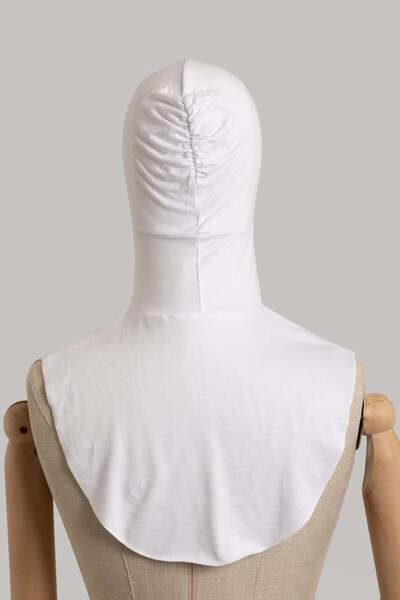 Lemaye Neck Collar Bonnet - White