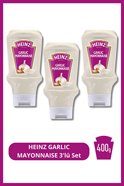 Heinz GARLIC MAYONNAISE 400g 3'lü Set