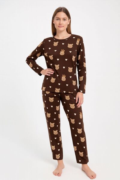 Hepyek Cotton Long Sleeve Pajama Set