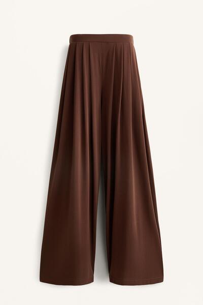 Oysho Extra wide modal blend trousers