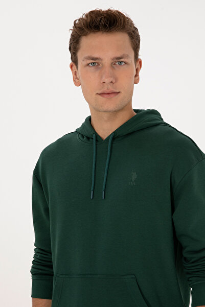 U.S. Polo Assn. Men's Dark Green Basic Sweatshirt 50313746-Vr079