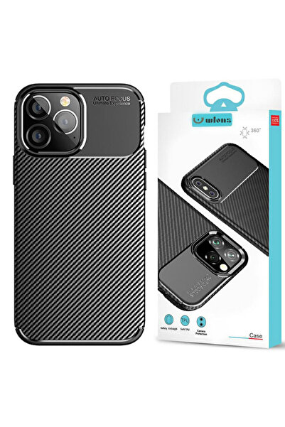 Apple Husa AutoFocus pentru iPhone 15 Pro, Carbon Grain, Neagra