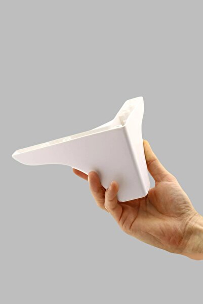 MH MiniHediye Bellona Rose Berjer Furniture Sofa Coffee Table Pouf Seat Leg 9.5 cm White Base Legs