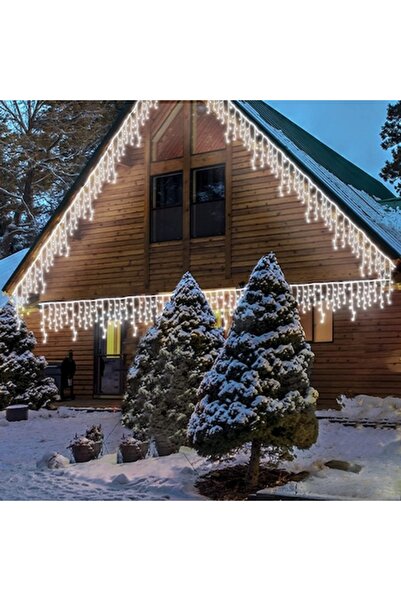 xpress sales GALAXIA Christmas Icicle Lights with Flash, 20m, 500 LEDs, Water Resistant, Curtain, Cool White