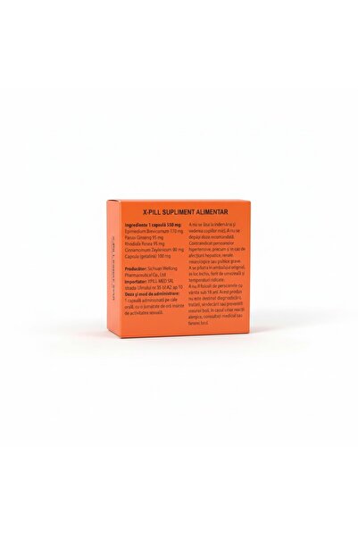 X-pill – Stimulent sexual masculin, amplificator de performanță, 1 capsulă