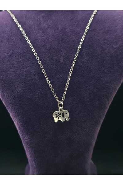 sarıyer silver قلادة الفيل الفولاذية بتصميم أنيق وبسيط مناسبة للاستخدام اليومي