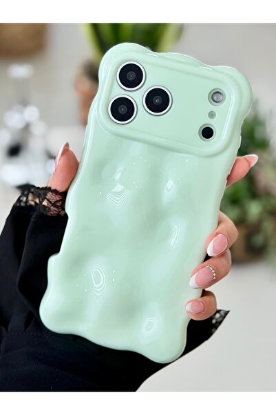 Go Aksesuar Iphone 17 Promax Uyumlu 3d Bubble Tasarımlı Pastel Renk Esnek Sil...