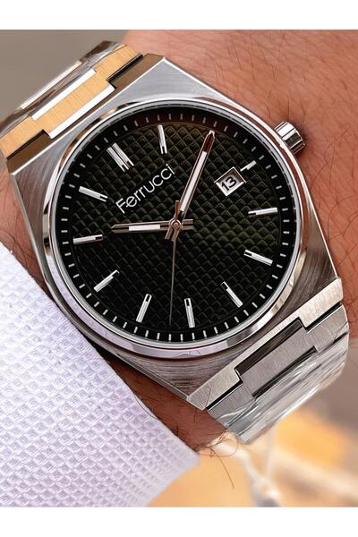 Ferrucci Steel Cord Calendar Dial 2 Years Warranty 3Atm Water Resistant Men's Wristwatch F.U3625.02