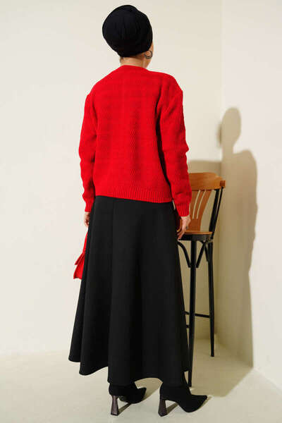 MissPul Gold Buttoned Short Knitwear Cardigan