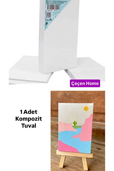 ÇEÇEN HOME (20 x 30 CM) Kompozit Resim Tuvali Beyaz Kompozit Tuval Pres Tuval...