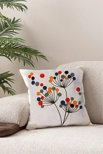 Mai Perla Single Punch (Punch) Embroidered Decorative Design Pillow Case Süzene Embroidered High Quality Punch