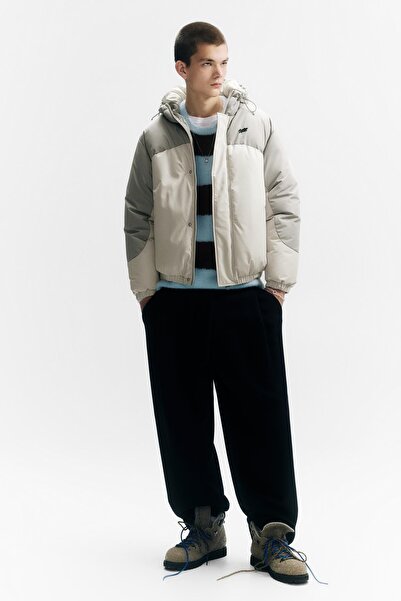 Pull & Bear Panelled puffer jacket