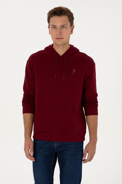 U.S. Polo Assn. Men's Burgundy Basic Sweatshirt 50313746-Vr014