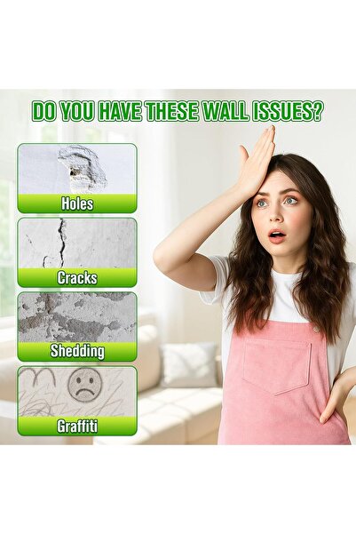 Generic SKY-TOUCH Wall Repair Paste Kit – 250g White Spackle with Scraper, Sandpaper & Gloves