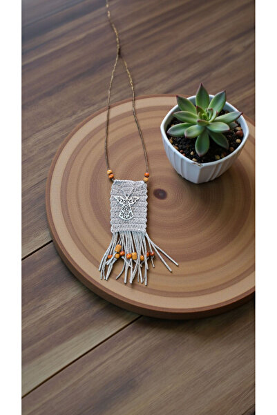 Lotus El yapımı melekli kolye tamamen el yapımı kolye bohem kolye uzun kolye ...