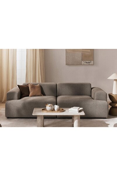 Vivense ELSA İKİLİ KETEN KOLTUK, KAHVERENGİ