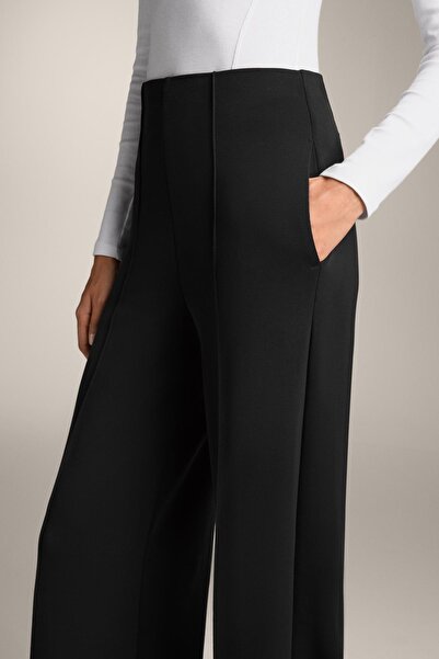 Oysho Straight-leg trousers with soft-touch modal and crease