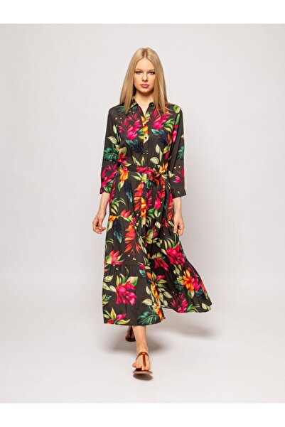 Heavy Tools Rochie lungă de damă VALIDA BOTANIC M