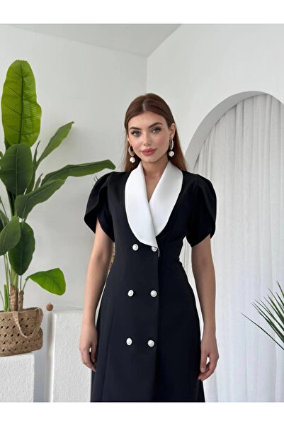 GENCULUS Reta Button Detailed Dress