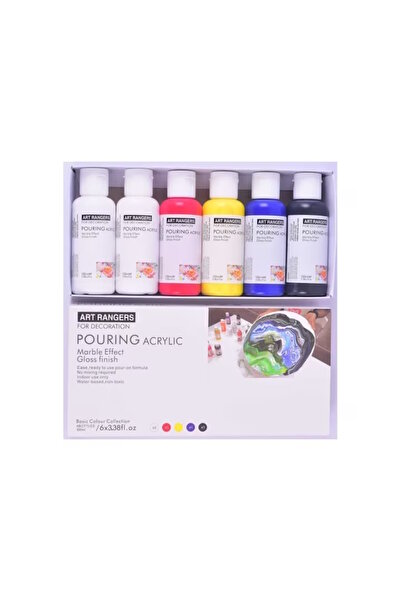 Magi Set de 6 culori acrilice 100ml tehnica de turnare Magi-Wap Art Rangers -...