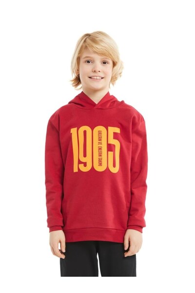 Galatasaray Tricou cu glugă Original Licențiat Roșu 1905 pentru Copii cu cutie din lemn