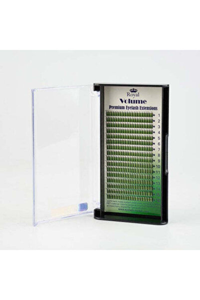 Royal Extensii de gene 3D Premium Volume, Curl C, Grosime 0.10 mm, Lungimi mixte, 16 rânduri