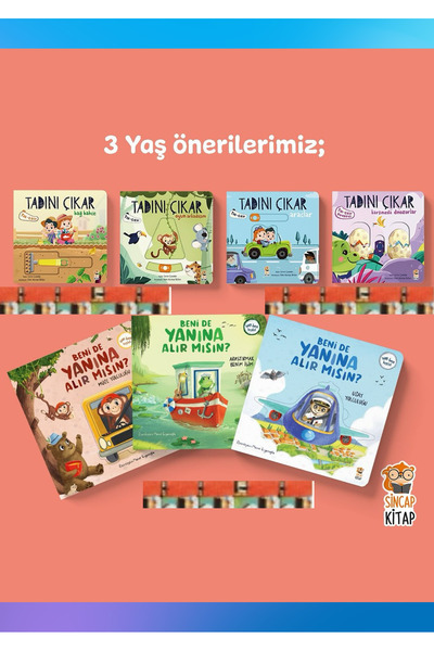 Sincap Kitap Tadını Çıkar -Bağ Bahçe, ARAÇLAR, Oyun Arkadaşım, Dinozorlar, Be...