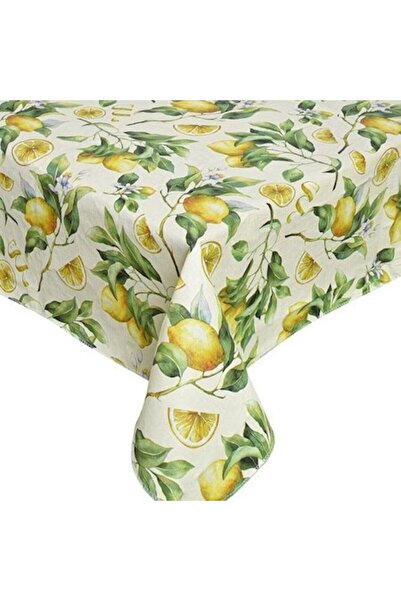OEM Tablecloth, peva, lemon, green/yellow, 180 x 140 cm