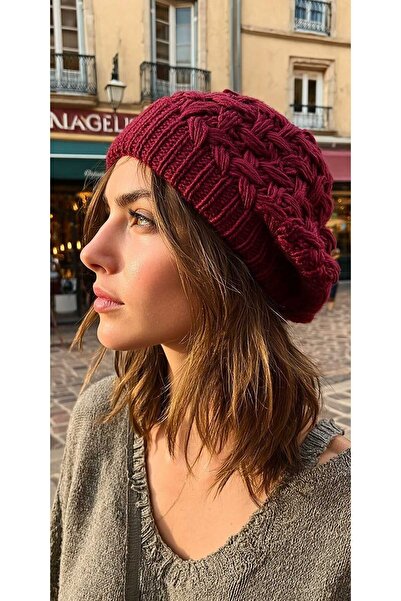 LAGRANZE Double Layer Knitted Painter Beanie