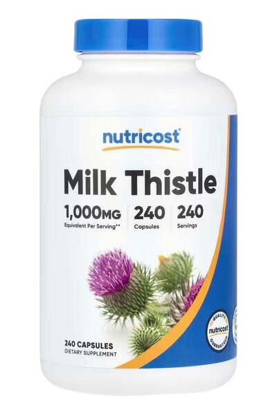 Nutricost Milk Thistle, 1,000 mg, 240 Capsules